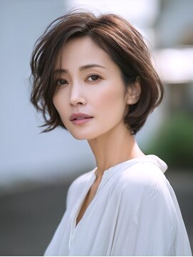 アルトリスト(Altruist Aging×HAIR&SPA) ★ダークアッシュ大人ガーリーボブ着物似合わせカット/髪質改善