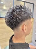 メンズベリーショートパーマ
