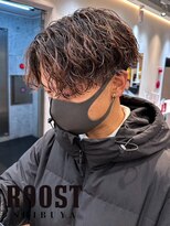 ルースト 渋谷店(ROOST) MEN’S HAIR/波巻きツイストスパイラル/リバースセンターパート
