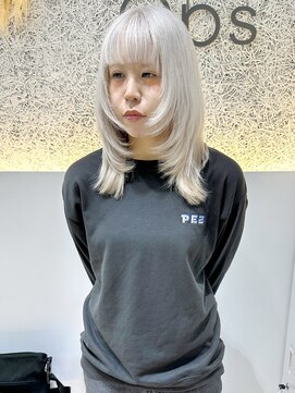 オプス 大名店(Ops) ◆小顔に見える×顔周りウルフ×ホワイトカラー