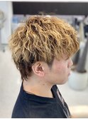 【無造作が映える】ハイトーン波巻き