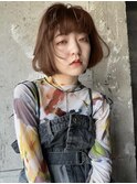 ブリーチなしダブルカラーオレンジブラウン