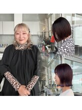 ライン感のあるプツっとした可愛いボブはお任せ下さい！《田桐 里沙》insta...@giiriiisa［ボブ/ブリーチ］