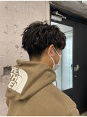 波巻きツイストスパイラル/リバースセンターパート/松戸