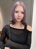 クペウイビ 心斎橋(cope'u yive)&nbsp;ラベンダー/デザインカラー/裾カラー/ハイトーン/ブリーチ/艶髪