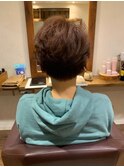 透明感あるピンクショート【日暮里駅motena美容室】