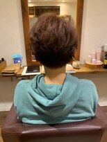 ヘアールーム モテナ(hair room motena) 透明感あるピンクショート【日暮里駅motena美容室】