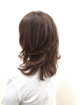 クオリス 上福岡店(QUALIS) くびれヘア/ウルフレイヤー/小顔/前上がりレイヤー/セミロング