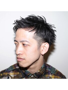 リンダバイネオリーブ 白楽店(Linda by neolive) アップバングのメンズツーブロック