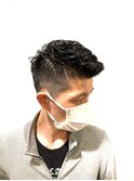 30代40代短髪アイロンパーマフェード