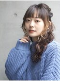 ツインハーフアップ