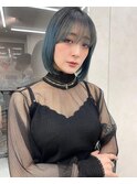 韓国風ヘア 顔まわりレイヤー 韓国くびれ巻き  大人美人ヘア