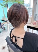 インナーカラー×ショートスタイル