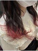 裾カラー/ローズピンク