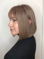 マックス フォー ヘアー(MAX FOR HAIR) 綺麗なラインのボブ×ハイトーンカラー◎