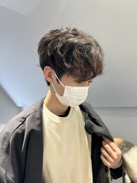 トレス(TRESS) メンズマッシュ ニュアンスパーマ コンマバング