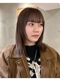 グレージュカラーミルクティーカラーインナーカラーダブルカラー