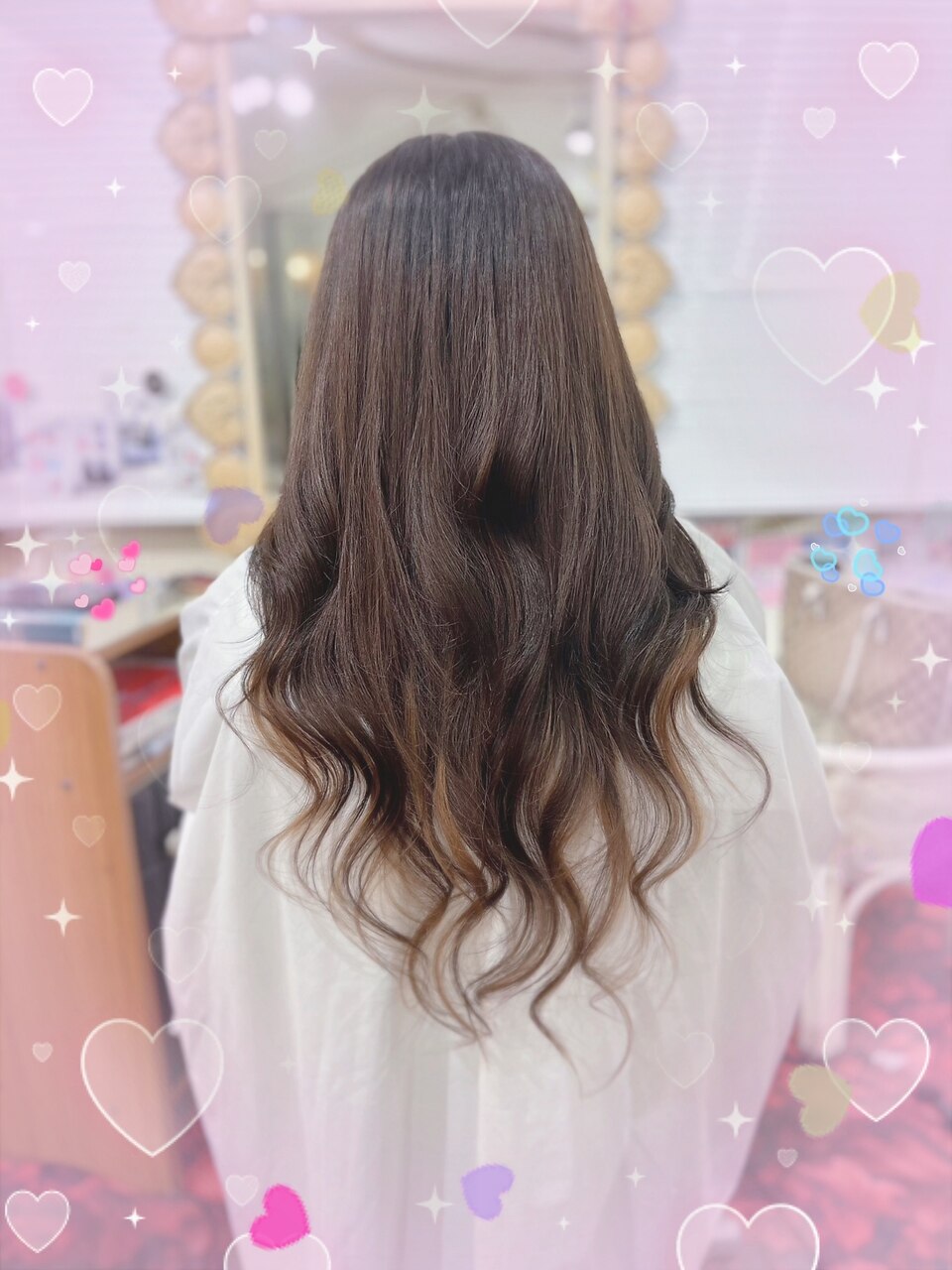 プルエクステ80本#なじませカット#インナー#毛質のいいエクステ