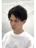 アッシュブラック/ウルフ/マッシュパーマ/ハイライト/渋谷