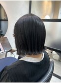 切りっぱなしボブ