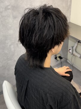 エクファフォーメン(EX-FA FOR MEN) カルマパーマ/ベリーショート/ダークアッシュ/ニュアンスパーマ