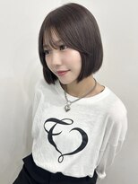 ユーフォリア 銀座(Euphoria)&nbsp;【Conomi】グレージュ 大人艶髪 レイヤーボブ 顔周りカット 前髪