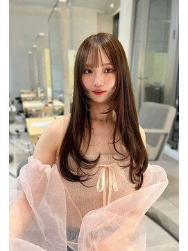 ノク 渋谷(nok) タッセルbob_前髪黒髪ボブルフネビージュ小顔ワンレン