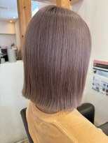 ヘアショップ エヌアンドエー 久喜菖蒲店(hair shop N&A) ミディアムボブ×透明感くすみWカラー ベージュ/ピンク