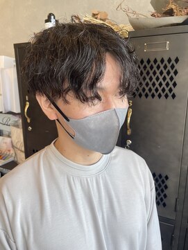 アチーブリス(achieve Liss) ツイストスパイラルパーマショートレイヤーマッシュツーブロック