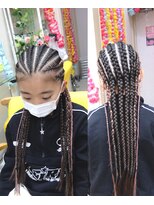 エクステ専門店ミキ 横浜店(MIKI)&nbsp;【全頭コーンロウ★地毛のみブレイズ】ダンスKIDS学生大人ヘア