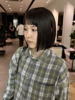 乾かすだけストレートボブ縮毛矯正カット髪質改善