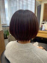 ヘアリゾート粋 トゥジュ 池袋東口店(tujuh)&nbsp;ショートボブ/ダークブラウン/艶髪