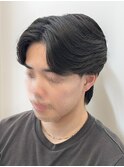フェザーパーマセンターパートダウンパーマニュアンスパーマ韓国