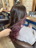 美容室ポール 西葛西店(PAUL)&nbsp;インナーカラー ピンクインナー ピンクラベンダーカラー