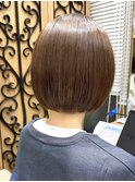 〔岩田莉奈〕地毛風縮毛矯正美髪髪質改善ショートボブ　新宿