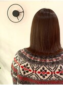 オリーブグレー/小顔に見せるヘア/ココアベージュ/縮毛矯正