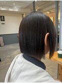 切りっぱなしボブ
