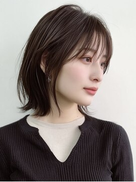 ラル 水戸県道50号店(Lalu.) ピンクベージュ/アンブレラカラー/クールショート/前髪/水戸