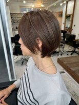 ハーツ 青山表参道店(Heart's) 白髪ぼかし脱白髪染め似合わせショートボブ40代50代60代