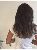 外国人風 ナチュラルアッシュグレージュハイライト