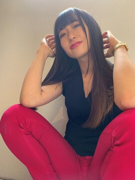 インク(inc) サラツヤな質感☆大人小顔見せロング☆ナチュラルストレート