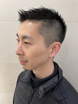 グレイスフル バーバープラチナム 六本木店(Graceful Barber platinum) ジェットモヒカンベリーショート