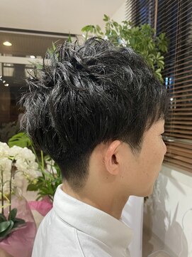 ハロ(Halo) パーマ×ツーブロック