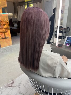 ロンドルーチェ 心斎橋(Lond luce) ダークアッシュ/ミディアムレイヤーカット［髪質改善/縮毛矯正］