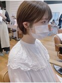 耳掛けショートボブ