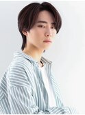 【Gallica】黒髮ウルフマッシュ/センターパート/コンマヘア
