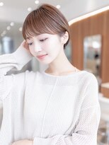 イルハバナ 渋谷(ill HAVANA)&nbsp;30代40代大人かわいい/斜めバング/グレージュカラー/小顔/くびれ