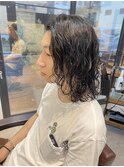 【Gift.hair&spa】メンズ波巻きパーマロング