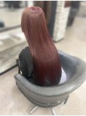 レッドブラウン#エクステ80枚#IRONOWA髪質改善トリートメント