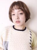 似合わせカットイメチェンフルバングハッシュカットショート0104